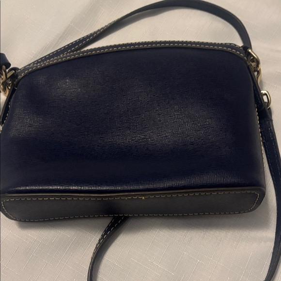 Dooney & Bourke Navy Saffiano Leather East/West Pocket Crossbody Durable - Picture 3 of 14